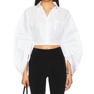 NEW HEVRON raquel top in white